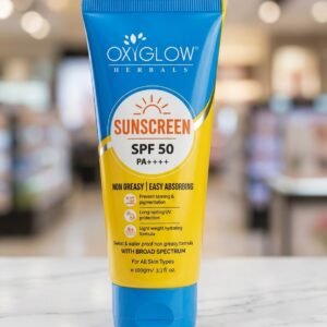 oxyglow herbals sunscreen spf50 PA++++| non greasy | easy absorbing