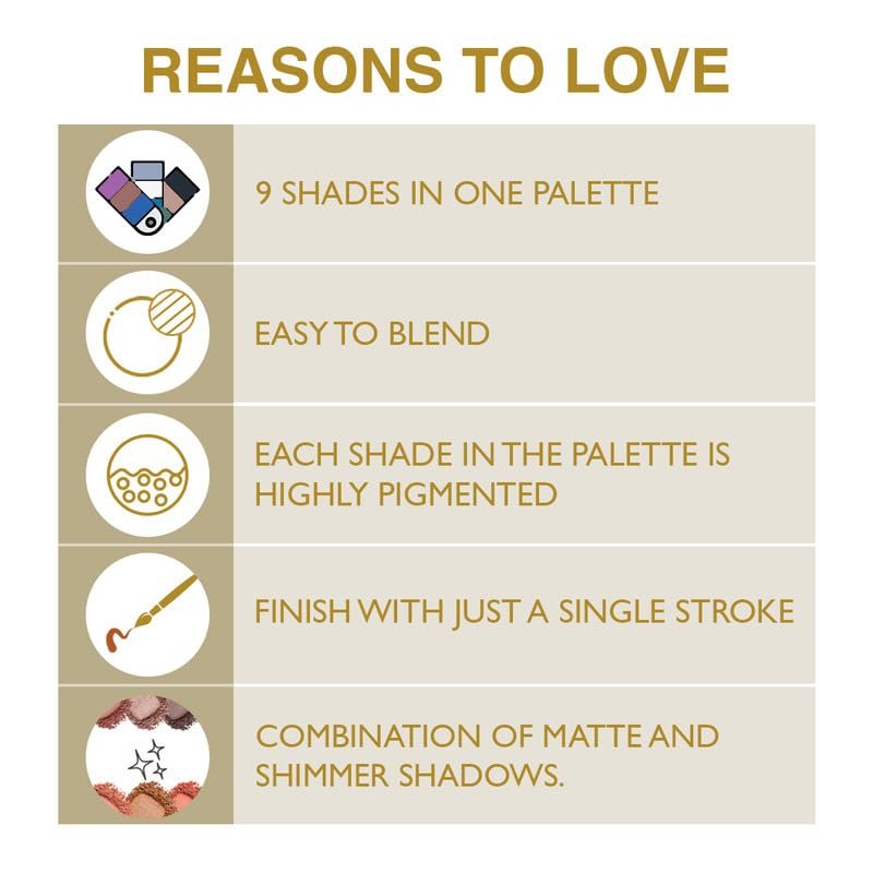 Insight Professional Eyeshadow Pallete, 15gm (3-Rose Gold) - Image 5