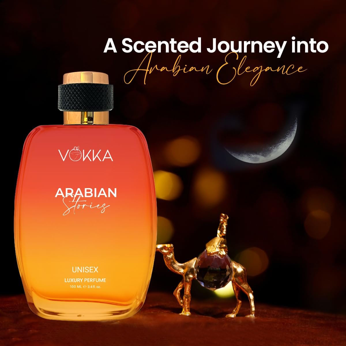 Vokka Arabian Stories 100ml Perfume | Unisex Luxury Long Lasting Arabian Perfume For Men And Women | Arabic Fruity Scent Eau De Parfum | EDP Fragrance for Gift | Notes: Fruity Musky - Image 4