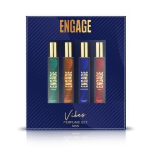 Engage Vibes Perfume Gift Set for Men, 100ml, Long Lasting Eau De Parfum, Travel Size Perfume Combo 25ml x 4