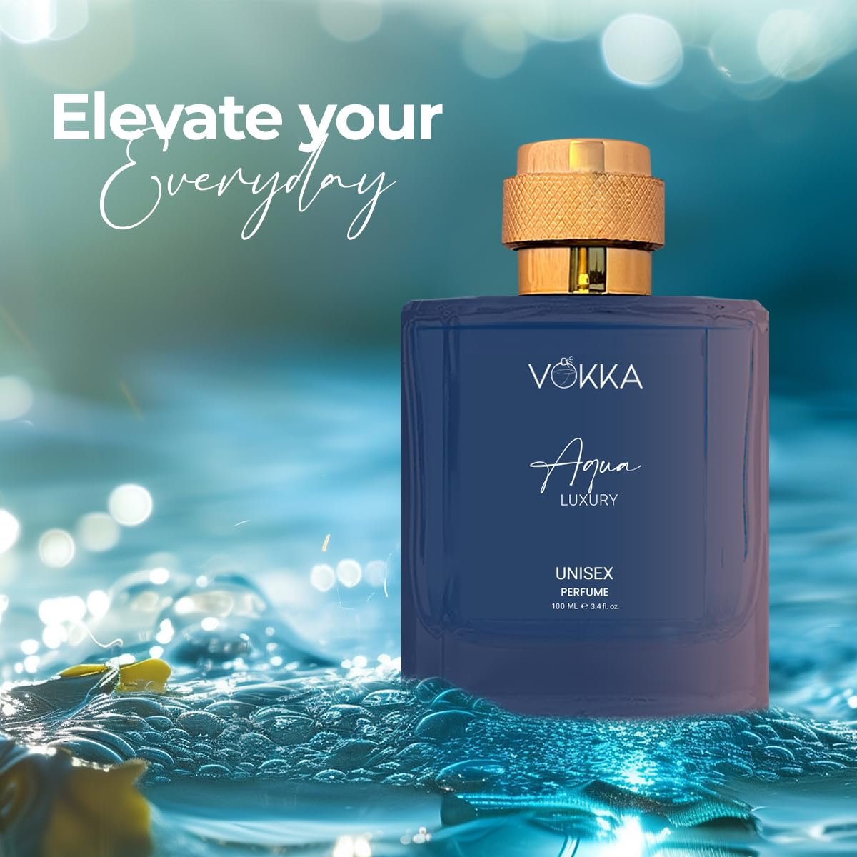 VOKKA Aqua 100 ml | Unisex Luxury Long Lasting Perfume For Men And Women | Aquatic Scent Eau De Parfum | EDP Fragrance for Gift | Notes: Aqua Woody Musky - Image 5