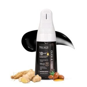 Hair Color Comb for Grey Coverage | Instant At Home Hair Colour in 10 Minutes| PROADS Click & Comb™ | No Brush No Bowl No Mess | Reusable Pre-Filled Hair Color Applicator | Unisex, Multiple Uses | Dermatologically Tested - Starter Kit