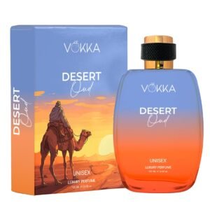 Vokka Desert Oud 100ml Perfume | Unisex Luxury Long Lasting Arabian Perfume For Men And Women | Arabic Woody Scent Eau De Parfum | EDP Fragrance for Gift | Notes: Spicy Agarwood Ambery