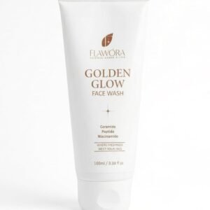 Golden Glow Face Wash with Ceramide, Peptide, Niacinamide for Brightening, Dark Spot Reduction and Moisturisation, 100ml