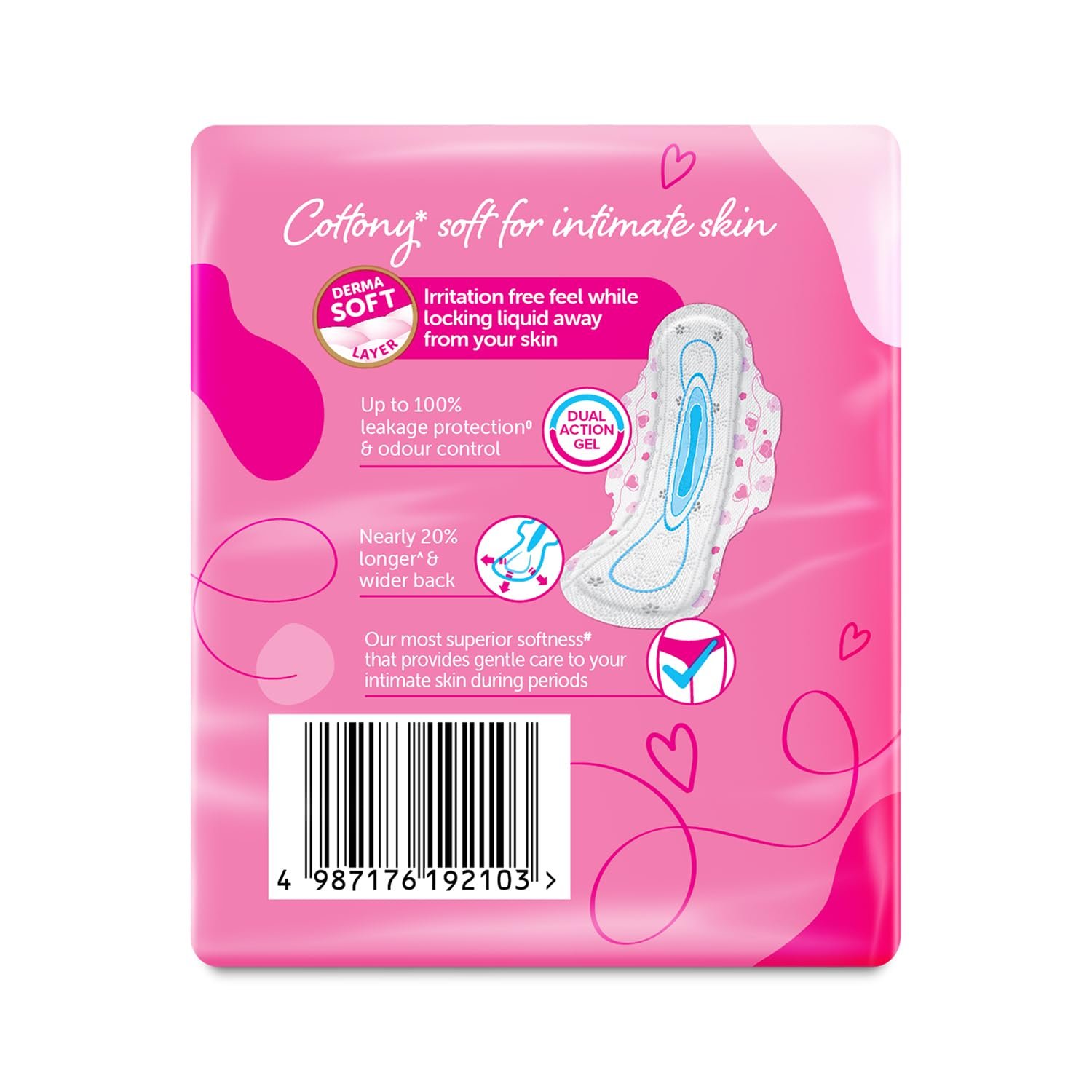 Whisper Ultra Skin Love Soft Sanitary Pads - XL (44 Count), 284mm | BUY1GET1FREE - Image 3