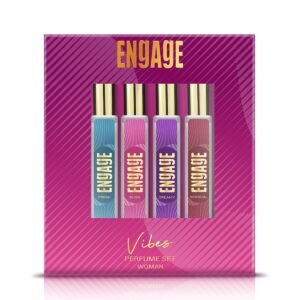 Engage Vibes Perfume Gift Set for Women, 100ml, Long Lasting Eau De Parfum, Travel Size Perfume Combo 25ml x 4