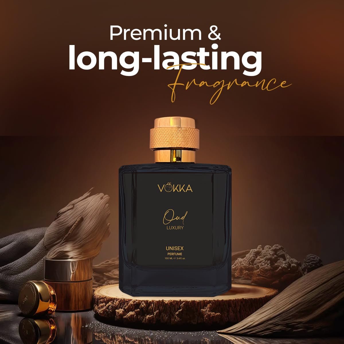 Vokka Oud 100 ml | Unisex Luxury Long Lasting Smokey Perfume For Men And Women | Woody Pleasant Scent Eau De Parfum | EDP Fragrance for Gift | Notes: Spicy Sandalwood Agarwood - Image 7