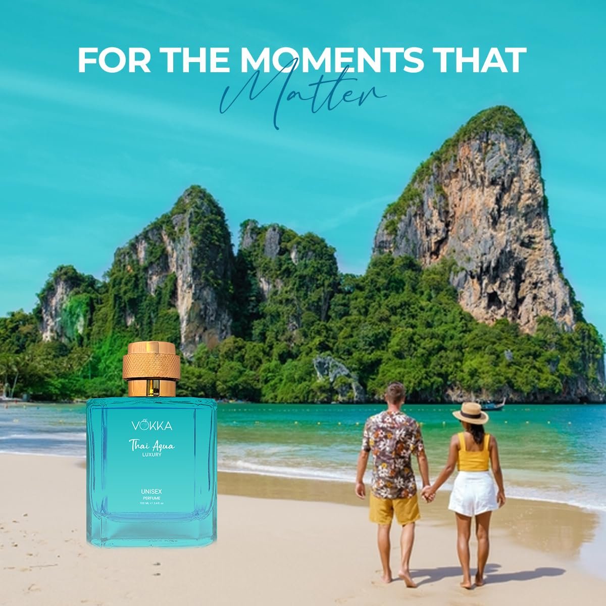 VOKKA Thai Aqua 100 ml | Unisex Luxury Long Lasting Perfume For Men And Women | Fresh Scent Eau De Parfum | EDP Fragrance for Gift | Notes: Aqua Sandalwood Patchouli - Image 5