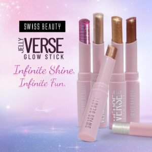Swiss Beauty Jelly Verse Eyeshadow Glow Stick | Rich Colour Payoff | Crease-Proof | Sparkling Shine | 6 Stellar Shades | Shade- 2. Bronzed Eclipse, 3g