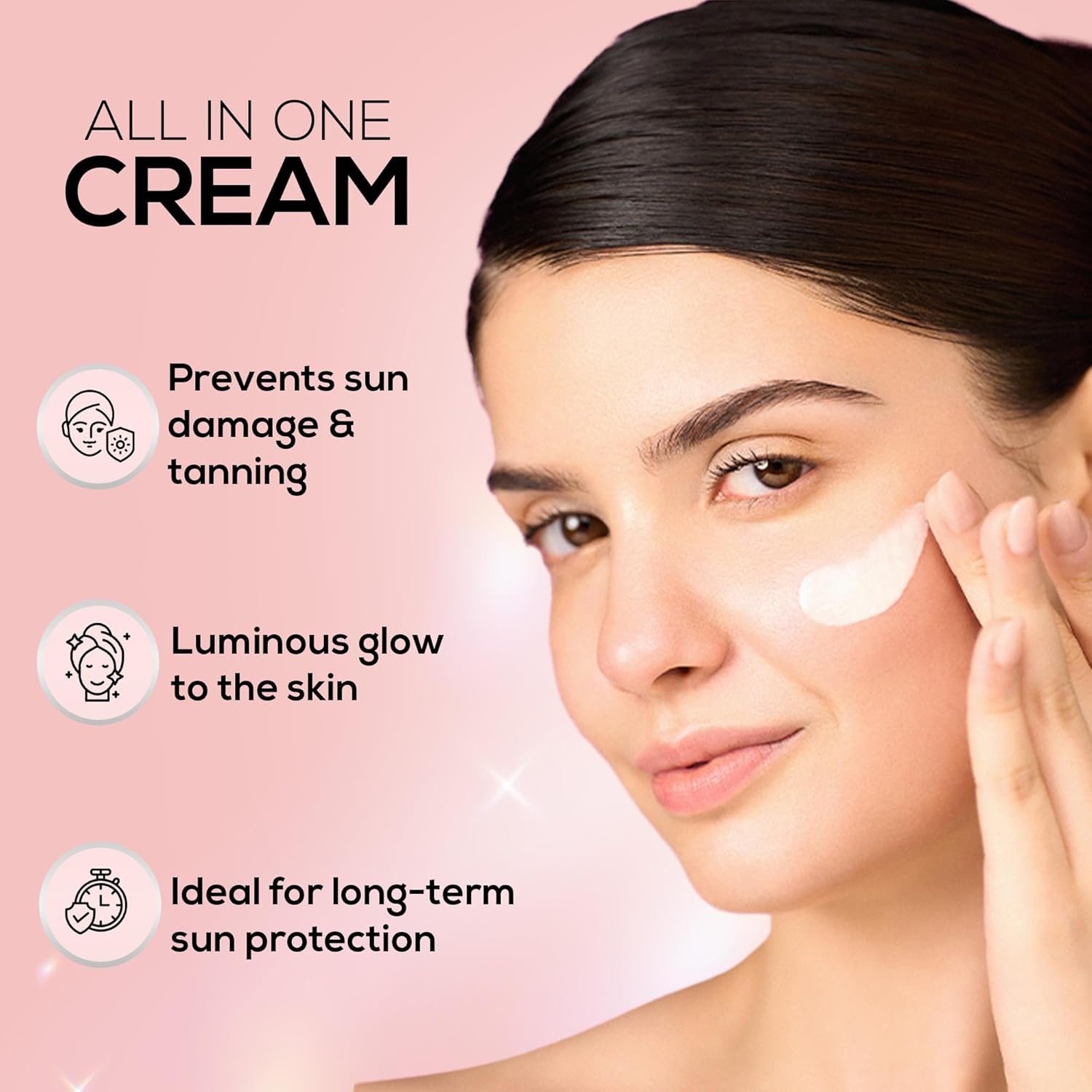 RENEE Lumi Glow Highlighting Sunscreen with SPF 50 | In-Vivo Tested | With Niacinamide & Hyaluronic Acid | Lightweight & Non-Sticky | No White Cast | Protects against UVA-UVB | Radiant Finish | 50g - Image 6