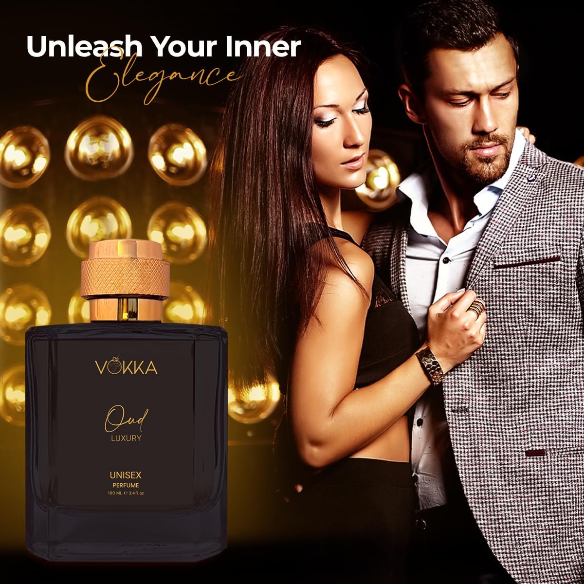 Vokka Oud 100 ml | Unisex Luxury Long Lasting Smokey Perfume For Men And Women | Woody Pleasant Scent Eau De Parfum | EDP Fragrance for Gift | Notes: Spicy Sandalwood Agarwood - Image 4