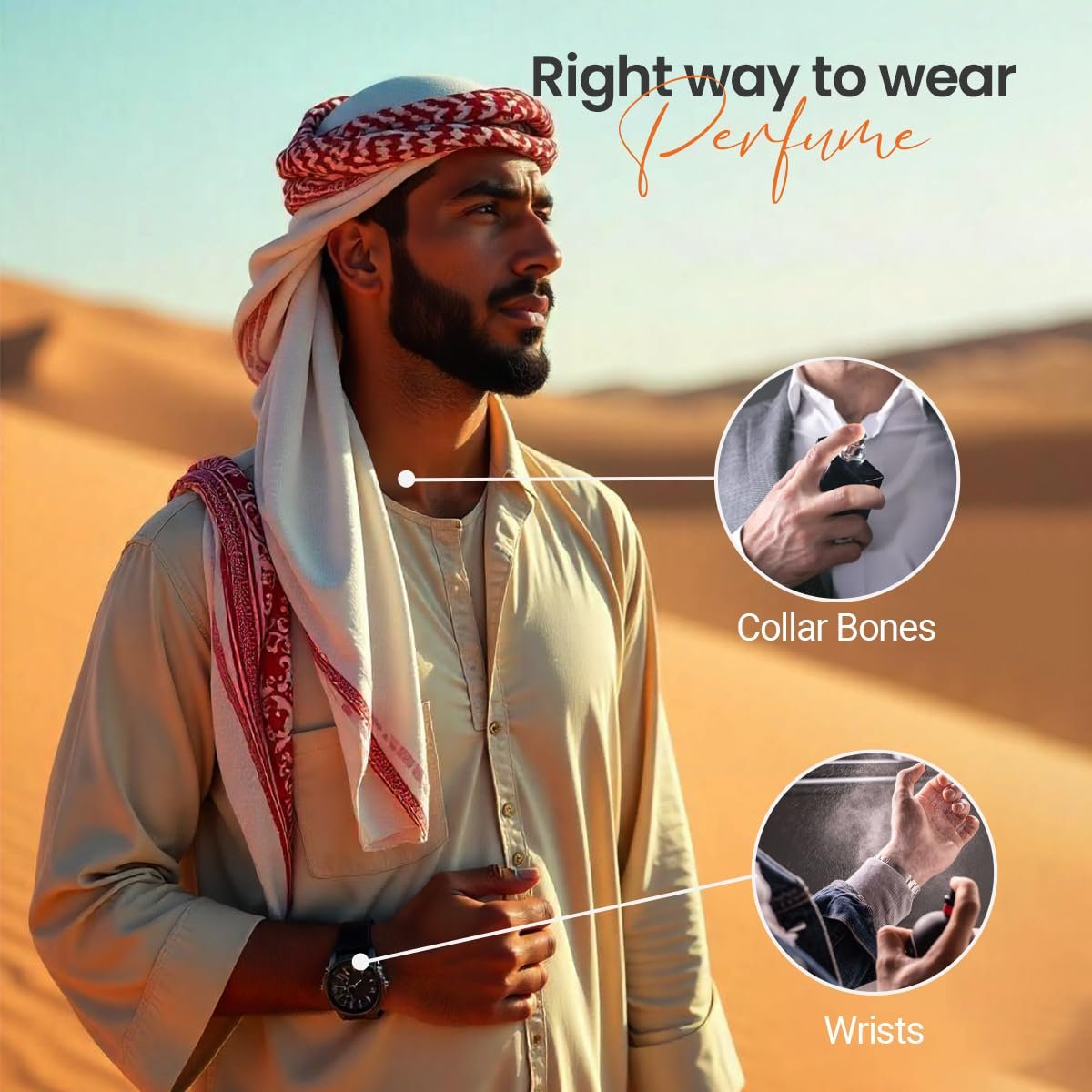 Vokka Desert Oud 100ml Perfume | Unisex Luxury Long Lasting Arabian Perfume For Men And Women | Arabic Woody Scent Eau De Parfum | EDP Fragrance for Gift | Notes: Spicy Agarwood Ambery - Image 2