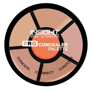 INSIGHT Pro Concealer Palette – Shade Concealer | Makeup Wheel for Face | Satin–Matte Finish | 3-in-1 Conceal, Contour & Correct | Waterproof | Full Coverage | 15gm