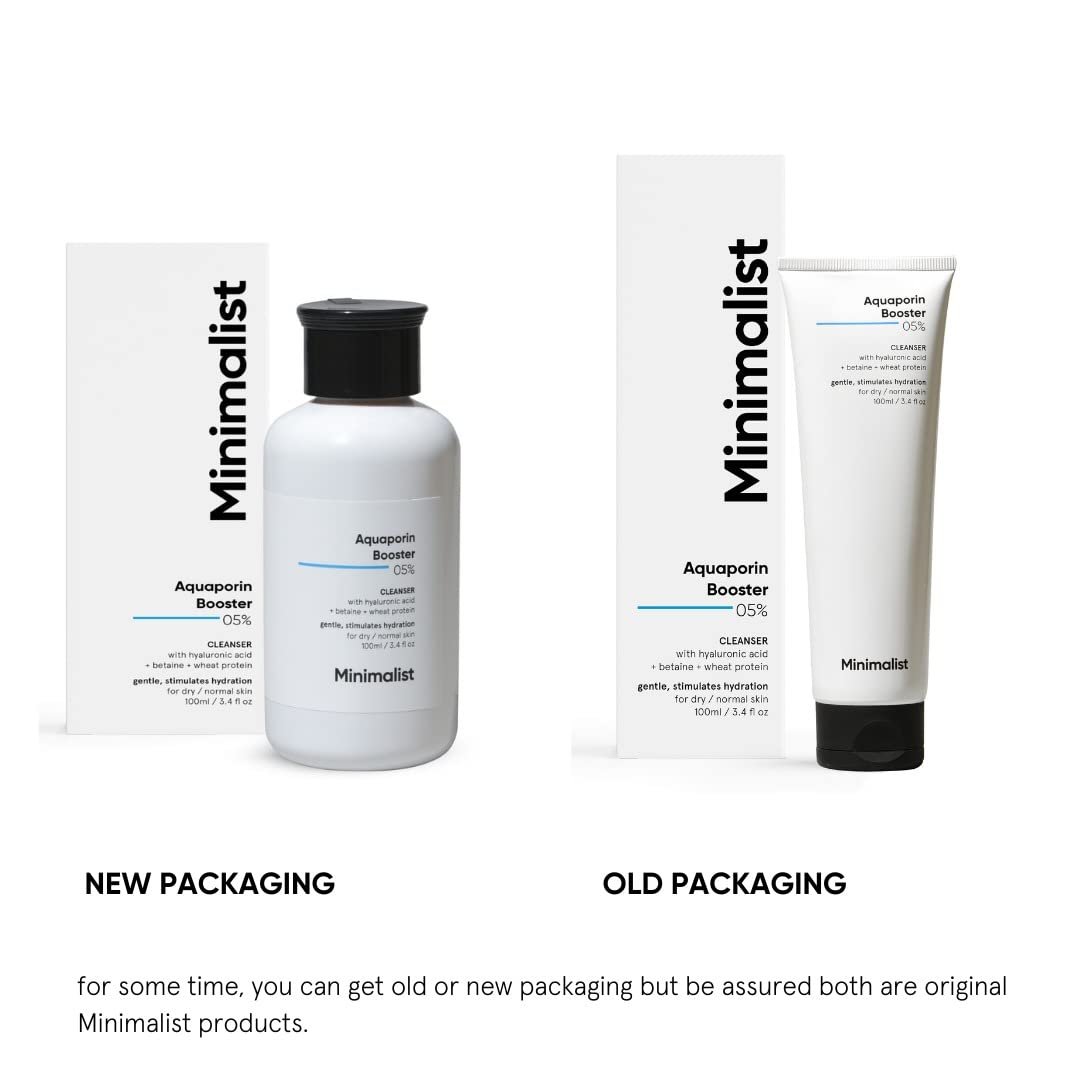 Minimalist 5% Aquaporin Booster | Hydrating Face Wash For Dry Skin with Hyaluronic Acid | Sulphate Free | Non-drying Cleanser | For Women & Men (100 ml) - Image 3
