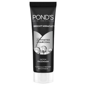 Pond's Pure Detox Anti-Pollution Purity Face Wash With Activated Charcoal Deep Cleans Impurities Dirt And Pollution For 2X Brighter Glowing Skin,50 g