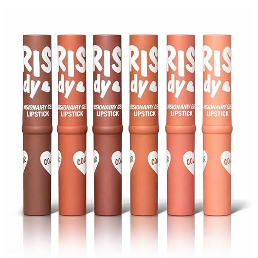 VARS LONDON ADS-PRO Paris Lady Visionary Gel Lipstick, 24H Fade-Proof, Non-Feathering, Matte Texture, Set of 6 Shades - Image 5