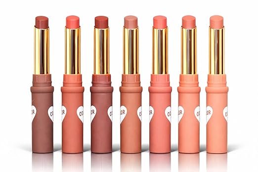 VARS LONDON ADS-PRO Paris Lady Visionary Gel Lipstick, 24H Fade-Proof, Non-Feathering, Matte Texture, Set of 6 Shades