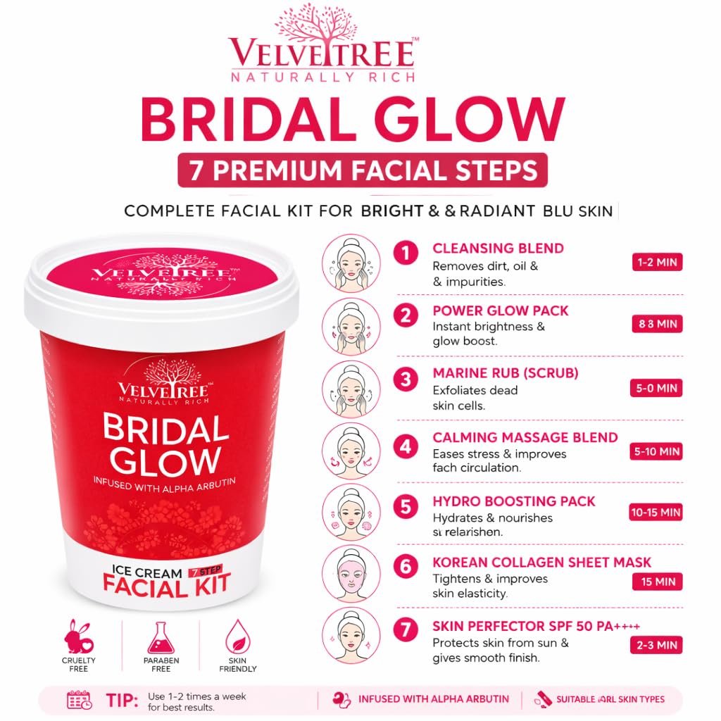 VELVETREE Bridal Glow Ice Cream facial kit - Image 2