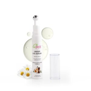 La Pink Young Forever Under Eye Serum with White Haldi, Licorice & Vit B3 (Niacinamide) | Reduces Dark Circles, Fine Lines & Puffy Eyes | 100% Microplastic Free Formula | Women & Men (15ml)