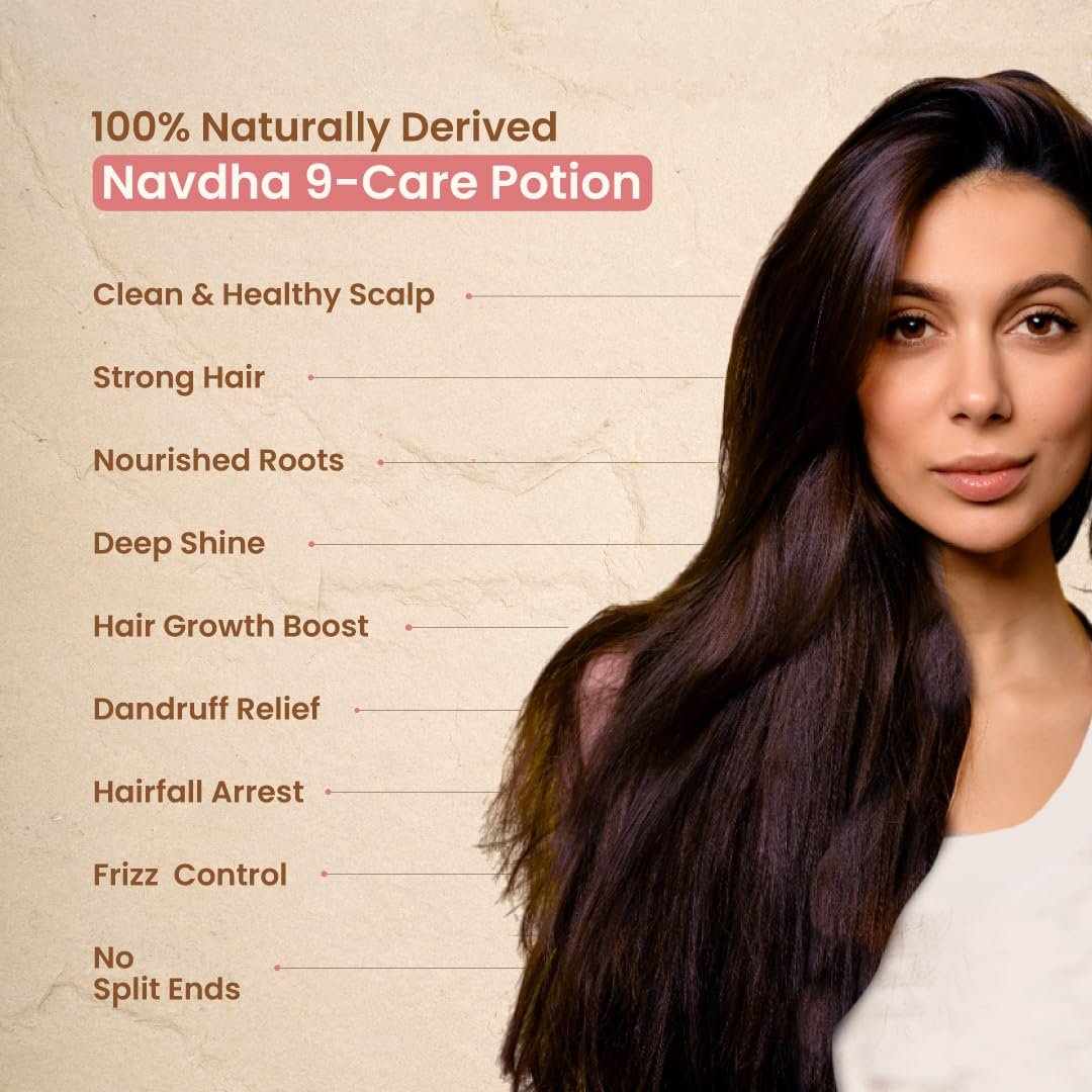 Nat Habit Hibiscus Navdha Shampoo for Hair Growth, Fermented Soy Gentle Cleanser for Long Thick Hair | Natural Shampoo with Amla For Women & Men, Sulfate Free| 250ml - Image 8