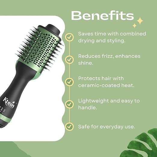 4 in 1 Professional Hair Brush – Avocado 3D Power | 2000W Ceramic Styler - Image 3
