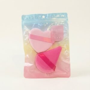 Premium Soft Velvet Face Powder Puffs (Pack of 2) for Setting & Baking