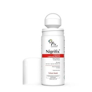 Fixderma Nigrifix Underarm Velvet Musk Roll on With 6% AHA, Lactic Acid & 1% Mandelic Acid & Kojic Acid | Brightens Skin & Exfoliates Underarm | For Sensitive Skin - 60ml