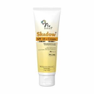 Fixderma Shadow Sunscreen SPF 50+ Cream PA+++ Dry Skin For Body & Face Broad Spectrum Sunscreen For UVA & UVB Protection Non Greasy & Water Resistant-75gm (Pack Of 1)