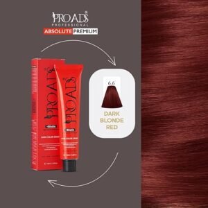 PROADS Biotin Hair Color  Red | Grey Coverage | Added Shine | Scalp Care | Low Ammonia & Low MEA | Salon Expert Formula - 100ml