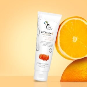 Fixderma Vitamin C Face Cleanser with Ascorbic Acid | facewash woman | Face Wash & Face Cleanser | Face Wash for Oily Skin (All Type Skin) | Face Wash for Women & Men - 75g