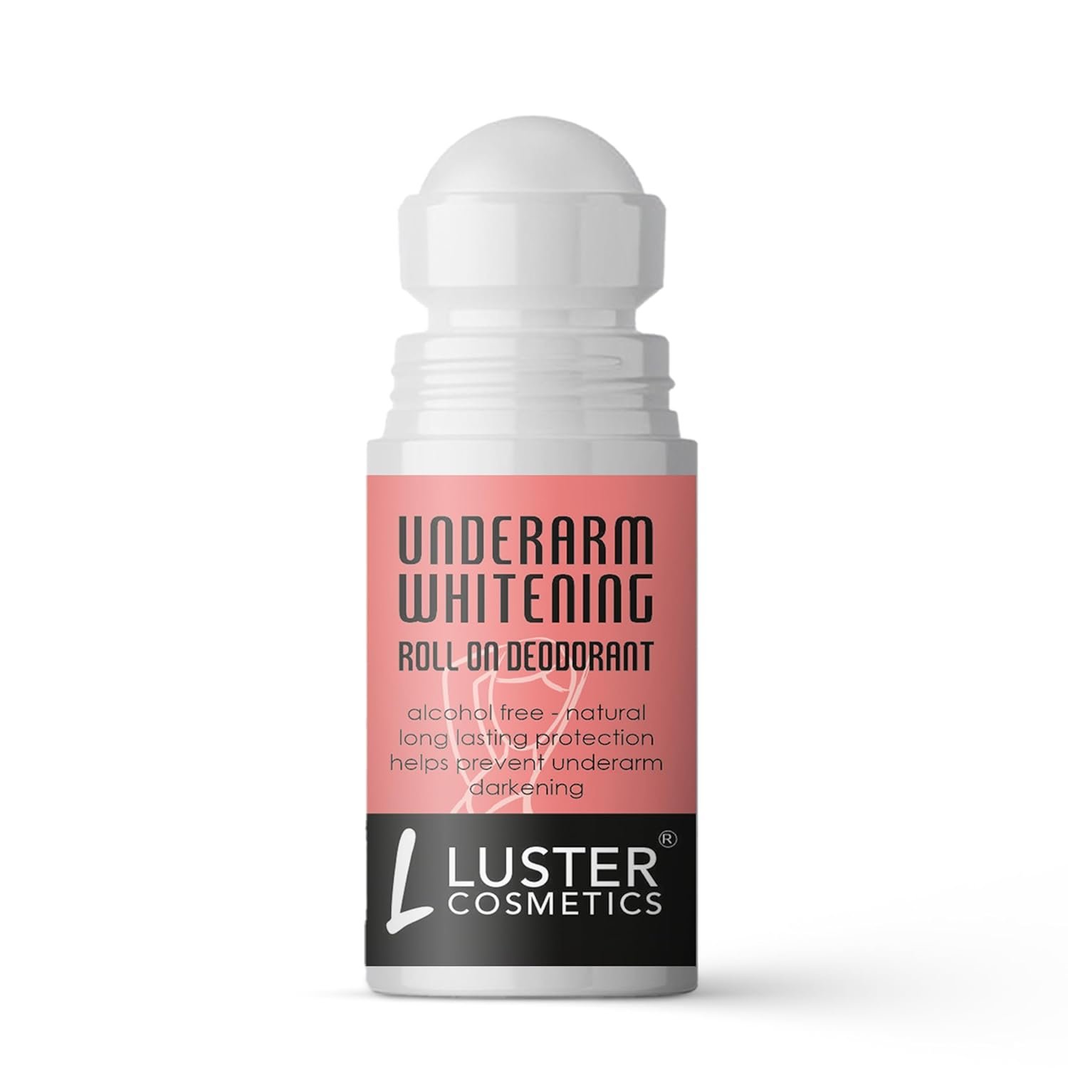 Luster Cosmetics Whitening Underarm Roll On Deodorant | Alcohol free | Helps Prevent Underarm Darkening | Helps Brighten & Lighten Armpits| Roll On Deodorant For Men & Women -50ml
