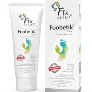 Fixderma Foobetik Cream, Foot cream, Foot care, For Dry & Cracked Feet, Moisturizes & Soothes Feet, Heel Repair, For Calloused, or Chapped Skin, Paraben Free 100gm