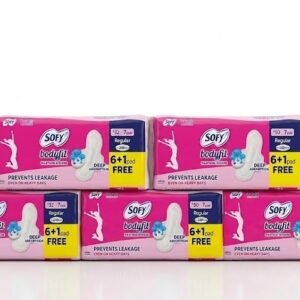 Sofy Bodyfit Regular Sanitary Pads – Bulk Value Pack 5 Packs