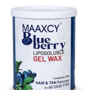 Maaxcy Blueberry Liposoluble Gel Wax – Hair & Tan Remover for All Skin Types (Colophony Free)