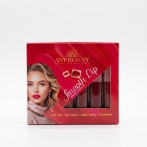 ANY BEAUTY Smooth Lip Liquid Lipstick Set – Long Stay, Waterproof Matte Finish Dark shades