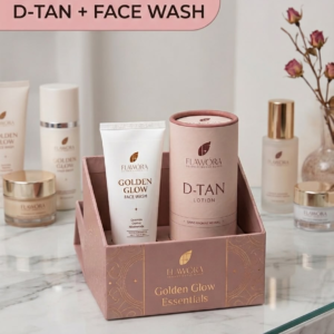 Flawora Golden Glow D-Tan Lotion & Face Wash Combo Pack