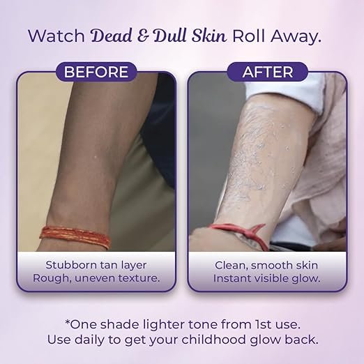 Sanfe Instant Tan & Dead Skin Removal Exfoliating Gel | AHA Exfoliating Gel | Removes Tan, Dead Skin & Impurities | Brightening & Smooth | Suitable for All Skin Types | 100g | Pack of 1 - Image 6