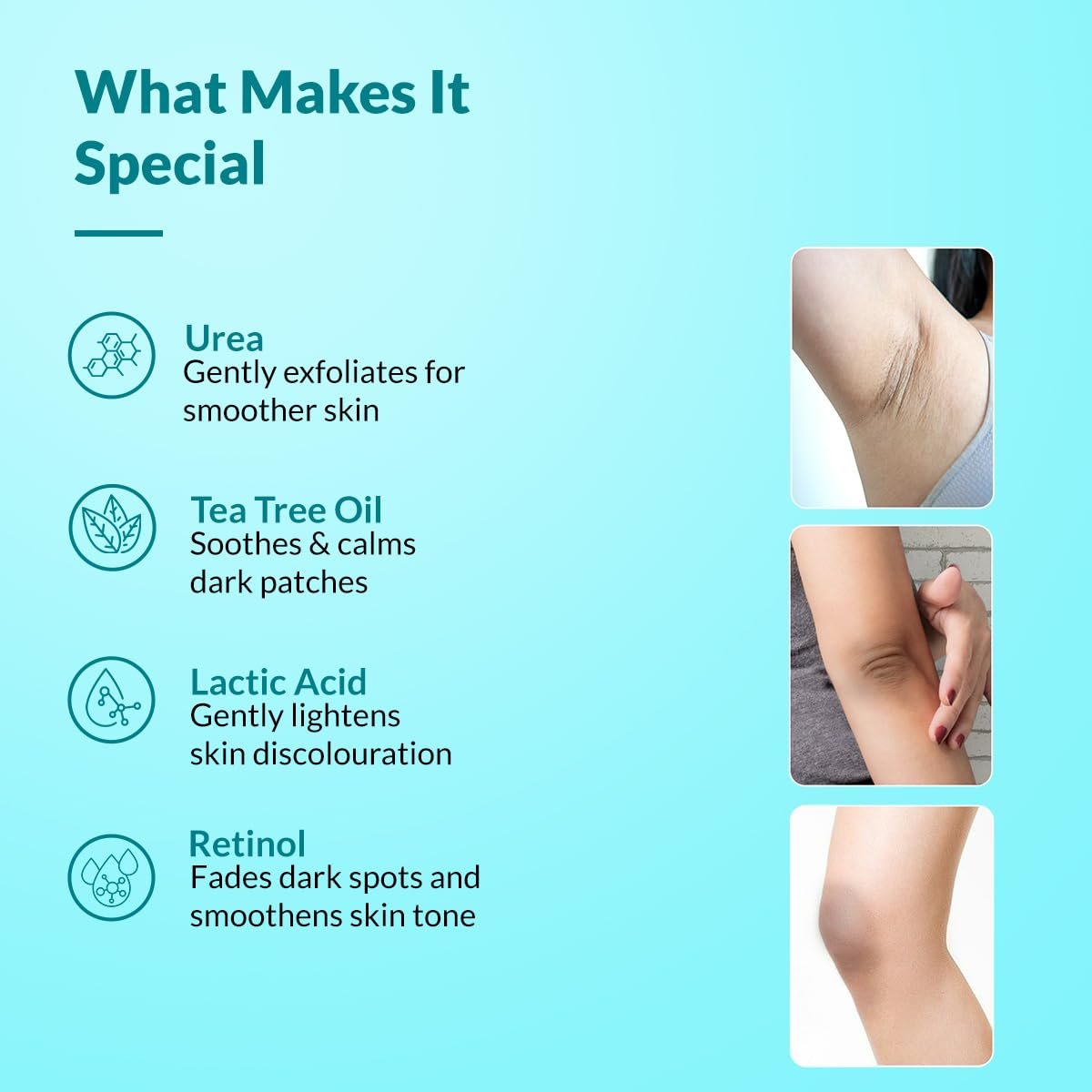 Fixderma Nigrifix Cream for Acanthosis Nigricans with Lactic Acid | Dermatologist Tested Retinol Cream | For Dark Body Parts like Neck, Ankles, Knuckles, Armpits, Thighs & Elbows | Exfoliant - 50g - Image 4