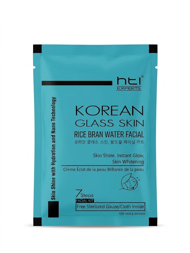 HTI Experts Korean Glass Skin Rice Bran Water Facial Kit (7 Steps)