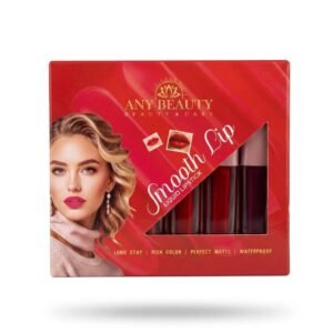 ANY BEAUTY Smooth Lip Liquid Lipstick Set – Long Stay, Waterproof Matte Finish nude shades