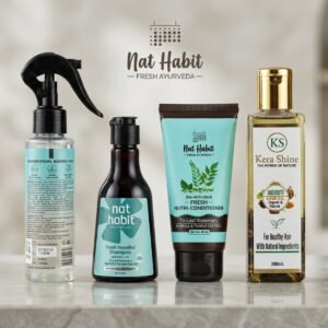 Ultimate Herbal Hair Care Regimen Kit: Rosemary Shampoo, Conditioner, Rosemary Spray & Hair Oil (Small)