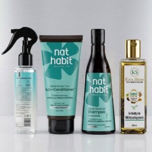 Ultimate Herbal Hair Care Regimen Kit: Rosemary Shampoo, Conditioner, Rosemary Spray & Hair Oil (Full Size)