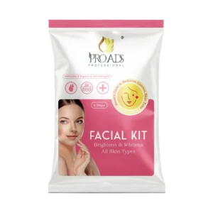 Proads Facial Kit Brighten & Whiten Skin 24gm – Professional Salon Care