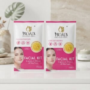 Proads Professional Facial Kit - Brightens & Whitens, All Skin Types (6 Steps, Single Use)